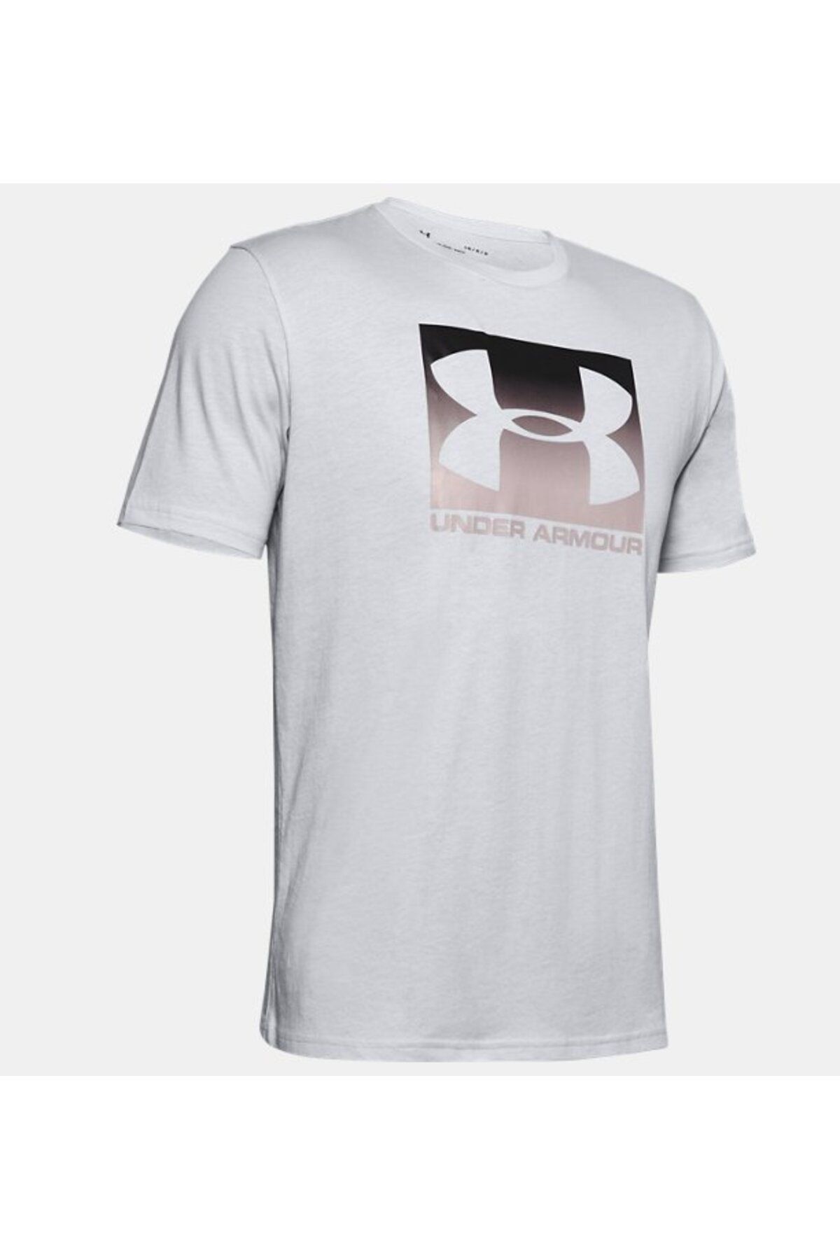 تی شرت ورزشی خاکستری مردانه آستین کوتاه ورزشیTYLE BOXED UA 1329581 014 Under Armour