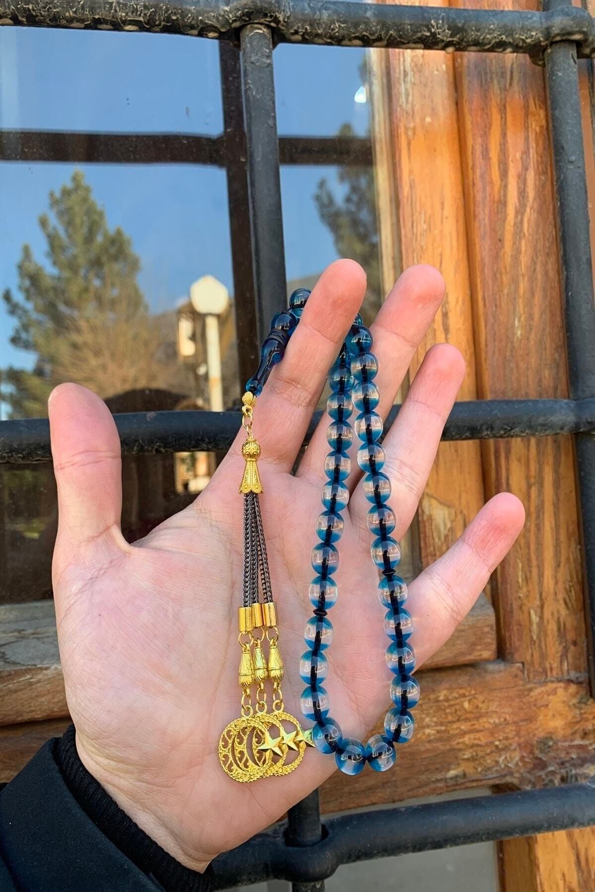 Male Plastered Powder Amber Rosary Dgn1171