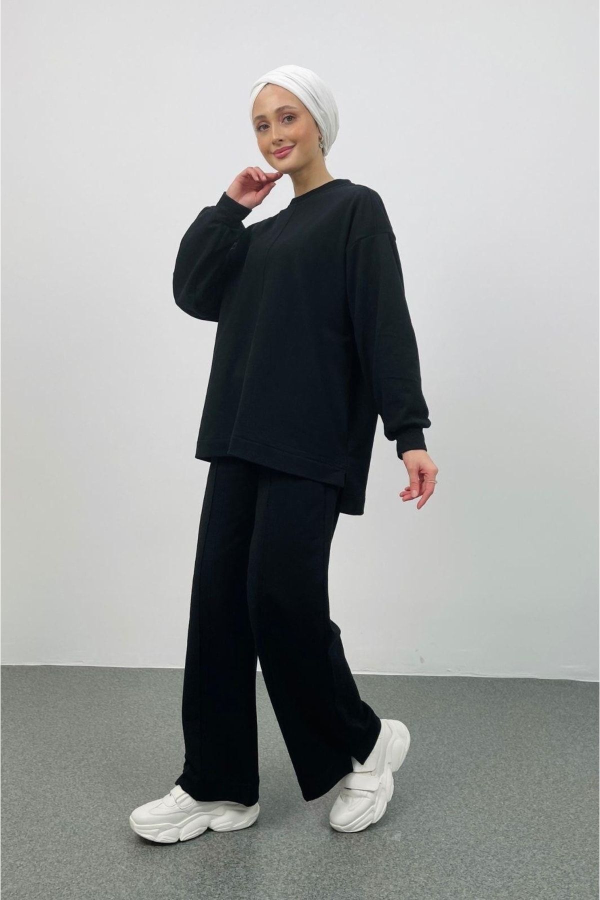 Basicpark-Stare Front Seam Oversize Black Bottom Top Set 4