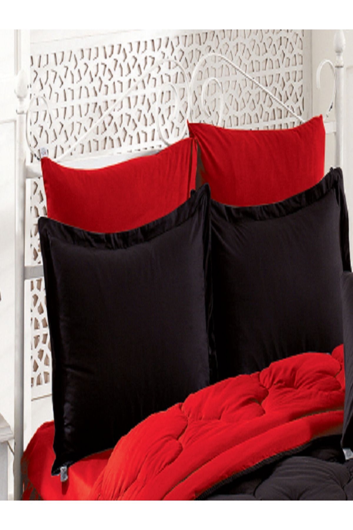 ست خواب سایز بزرگ  قرمز Zarif Home | BATTAL001 اورجینال - تصویر 2