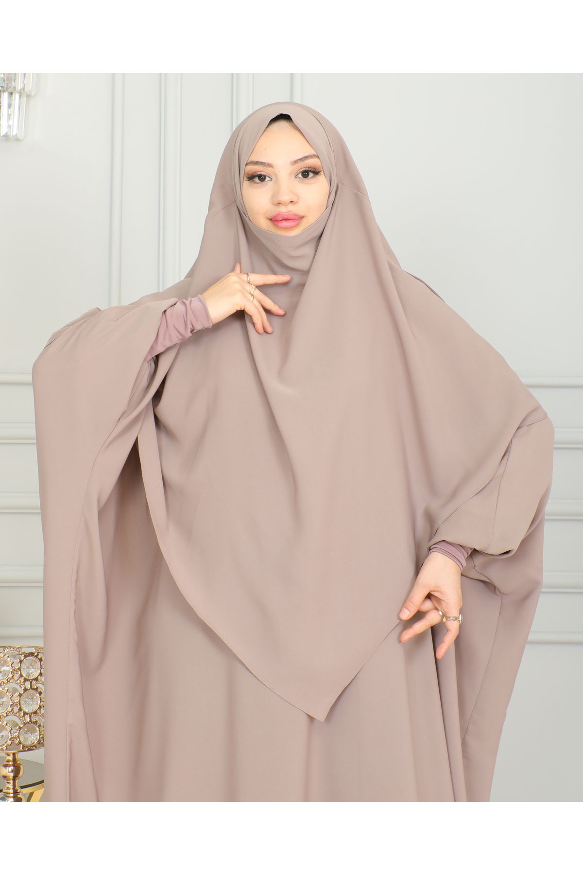 HATİCEATABEYLİBUTİK-PRACTICAL TIED FOLDED SILK SUFLE 4