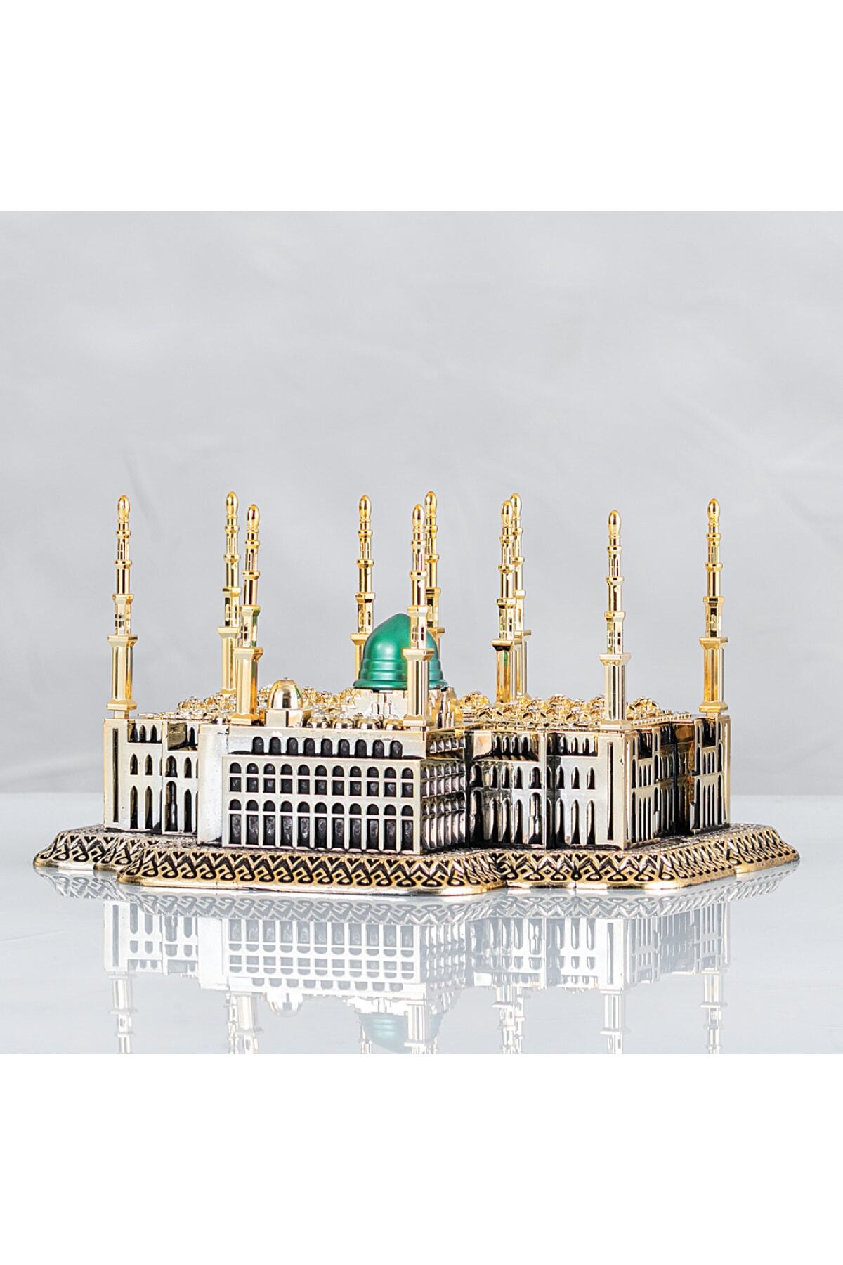 Masjid Nabawi (mosque) - Golden Color - Size : 25 X 14 Cm. Bibloyc105