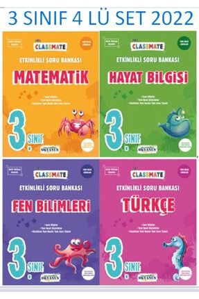 3 Sınıf Classmate Türkçe Mat- Fen Hayat- Soru Bankası 2022