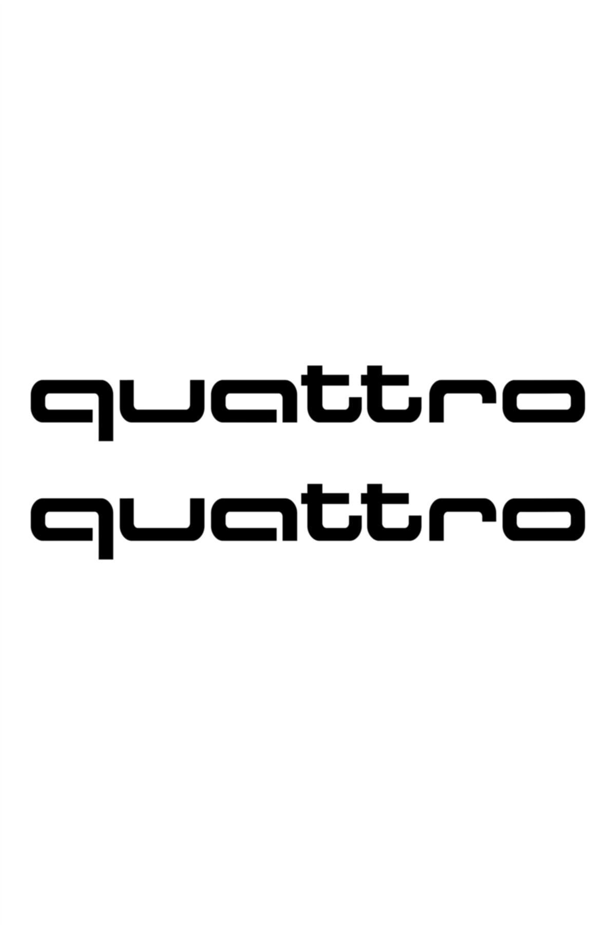 Quart Aksesuar 2 Pieces Qudi Quattro Sticker Auto Sticker Car