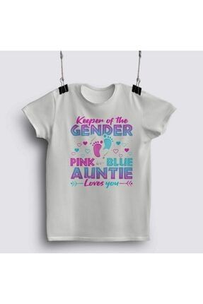Keeper Of The Gender Pink Or Blue Auntie Loves You Reveal T-shirt FIZELLO-R-TSHRT064368712