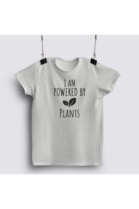 I Am Powered By Plants, Funny Vegan T-shirt FIZELLO-R-TSHRT064059838