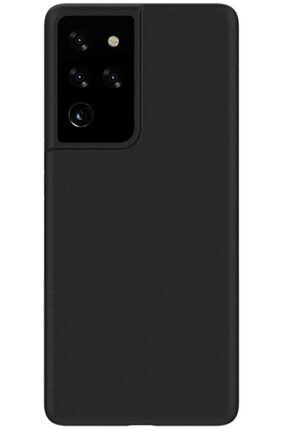 Samsung Galaxy S21 Ultra Kılıf Mat Esnek Kaliteli Ultra Ince Pp Silikon 0.2mm - Siyah ustKLF-22526-