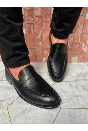 Büyük Numara Fiyonklu Hakiki Deri Erkek Klasik Ayakkabı UZR197