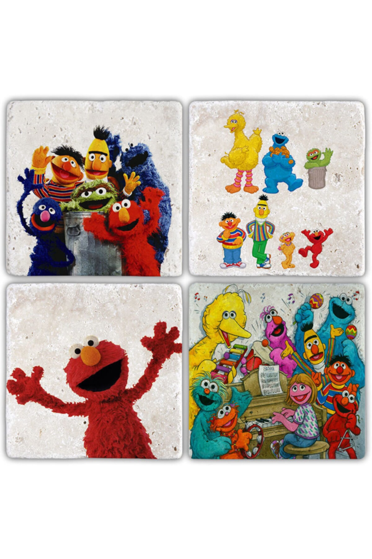 Natural Stone Coaster- Set of 4 (10 cmx10 cm)