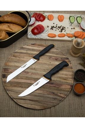 Platinum Serisi Mutfak Bıçak Seti Et Ekmek Meyve Sebze Bıçağı 2 Li Set mutfak92