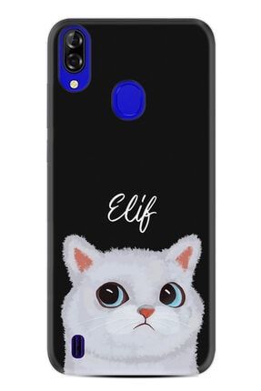 P13 Blue Kılıf Silikon Desenli Resimli Yazılı Cat Blue1