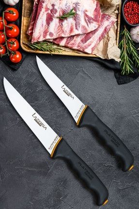 Platinum Serisi Mutfak Bıçak Seti Et Ekmek Sebze Meyve Bıçağı 2 Li Set 85
