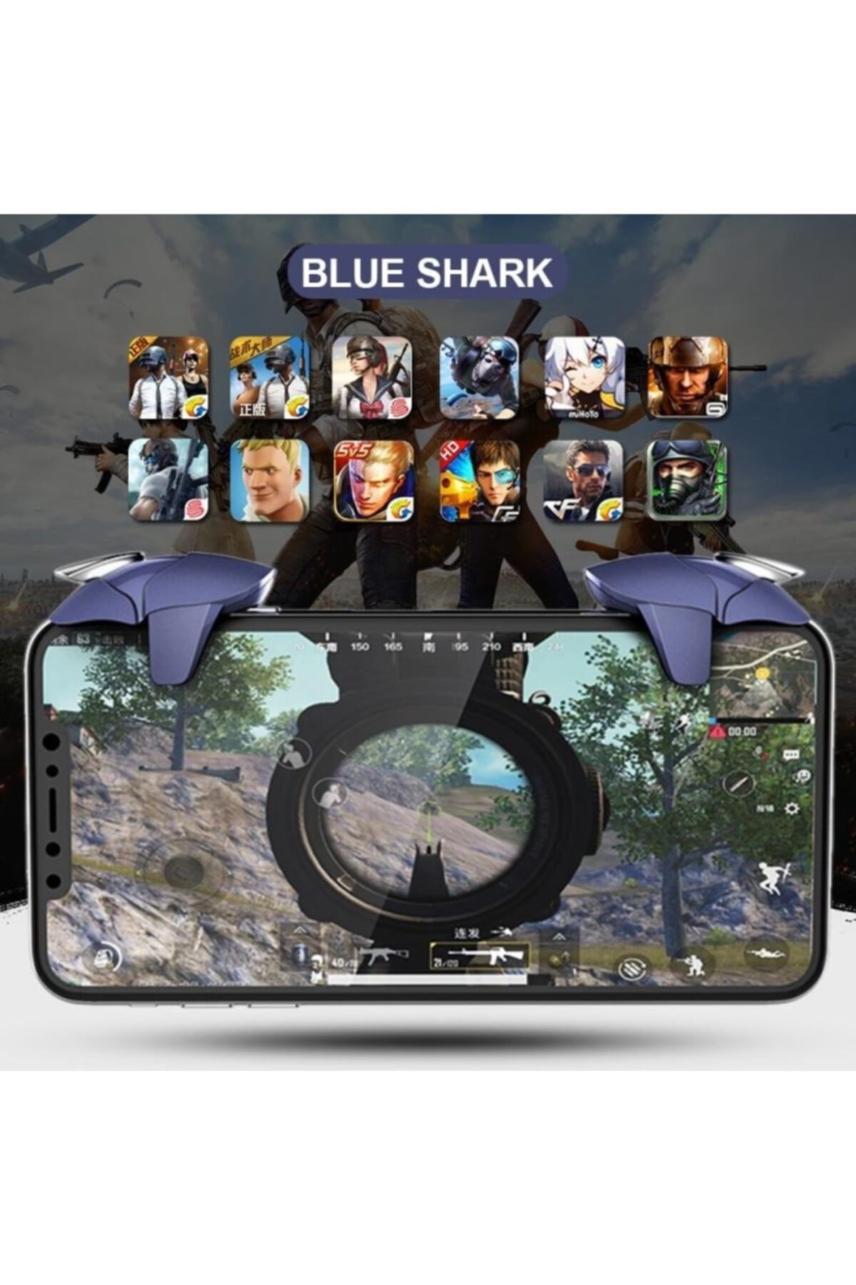 Ch 5 Blue Shark Mobil Game Pubg Tetik Oyun Kontrol Aparatı 8
