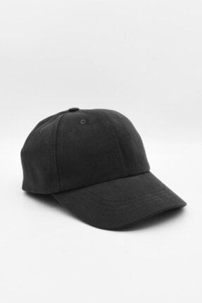 Kadın %100 Pamuk Siyah Cap Beyzbol Şapkası KLH7023