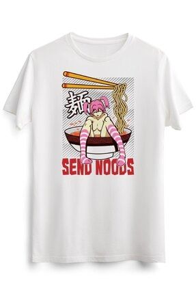 Erkek Beyaz Funny Send Noods Ramen Bowl Lewd Anime Shabu Noodle Pool DW1664