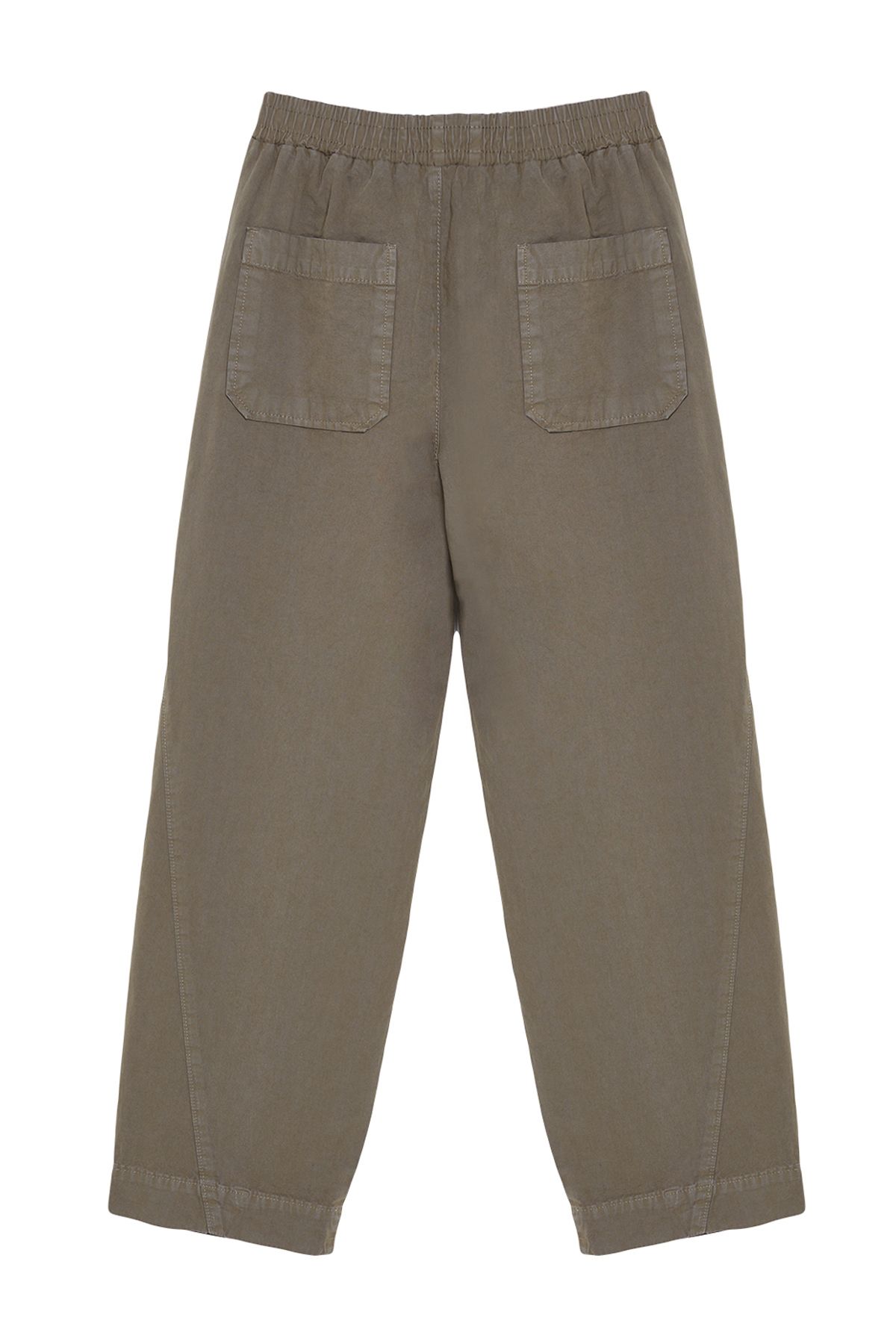 Trendyol Collection-Khakifarbene Baggy-Jeans mit hoher Taille – Barrel Cut TWOAW25JE00042 7