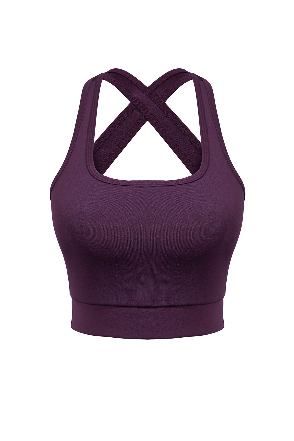 Trendyol Collection-Sutien sport cu guler pătrat - susținut și modelat cu prune, detaliat la spate TWOSS22SS0040 7