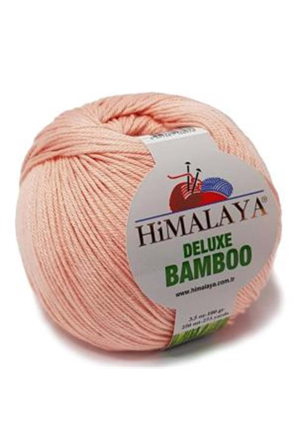 Gomitolo Himalaya Deluxe Bambù - 60% Bambù 40% Cotone, 100g, 250m, Colore Borgogna 124-40, Consiglio Ferri 3,5mm, Per Lavori A Maglia E Uncinetto Morbidi
