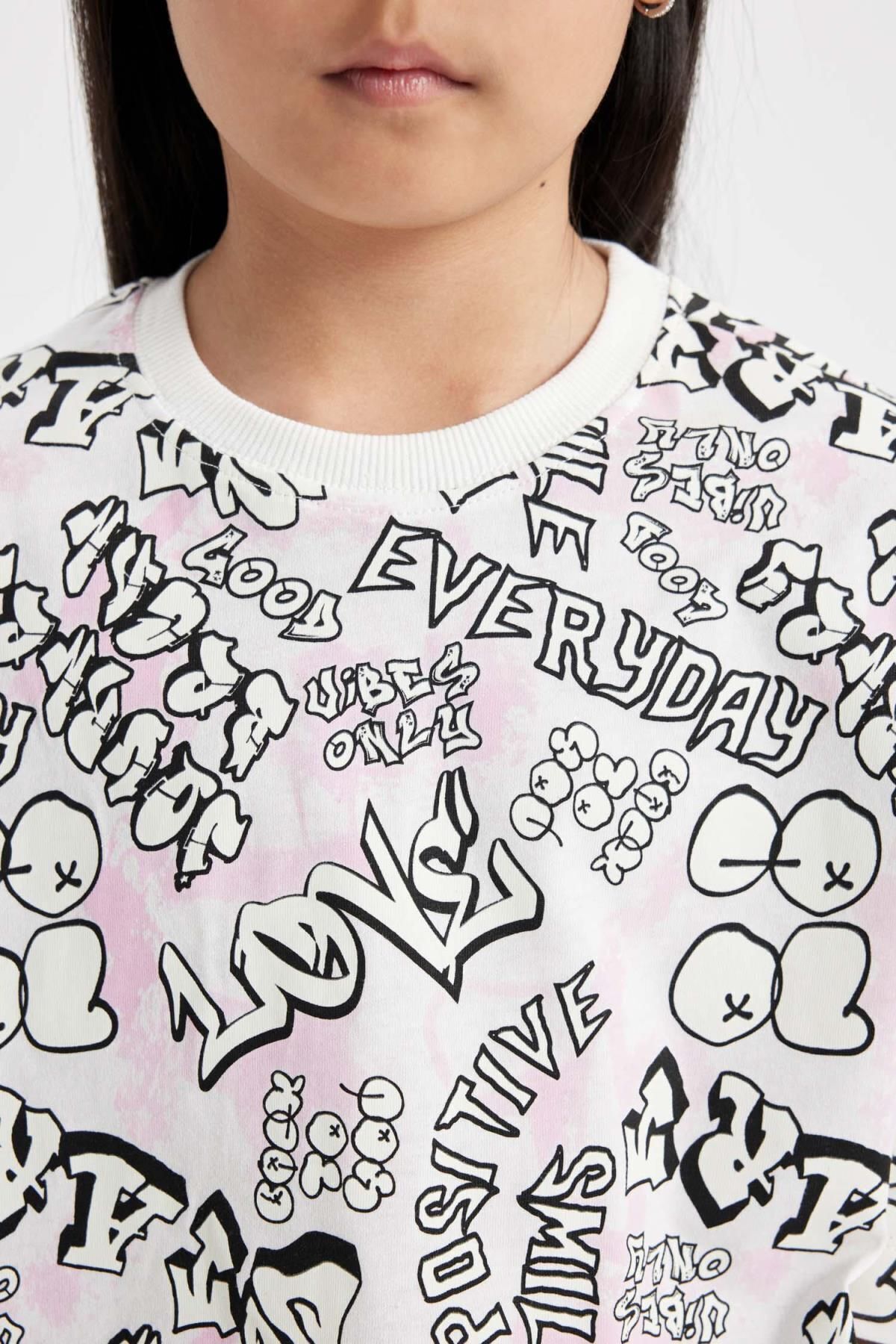 تی شرت دخترانه دفاکتو | C5463A824SM Defacto - Image 8