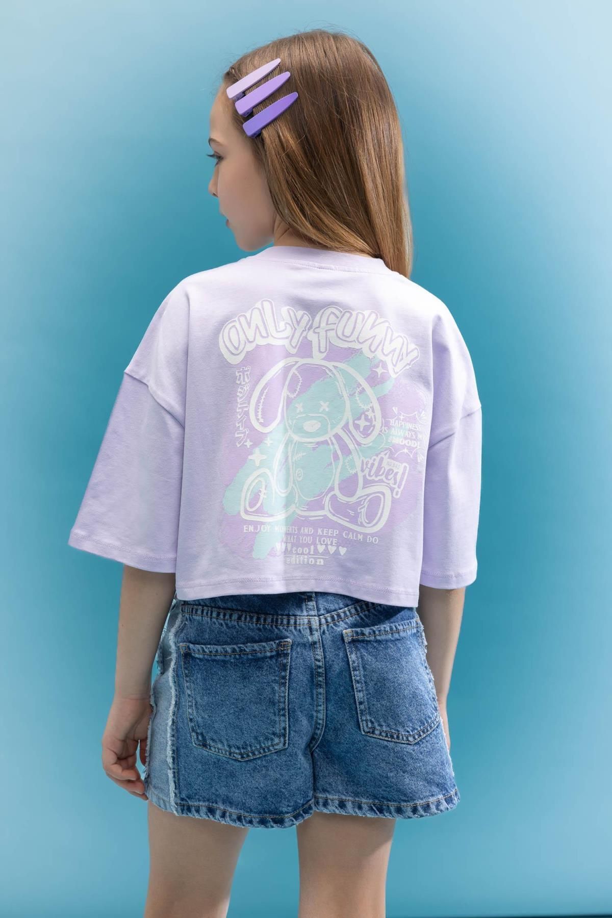 تی شرت دخترانه دفاکتو | C5461A824SM Defacto - Image 4