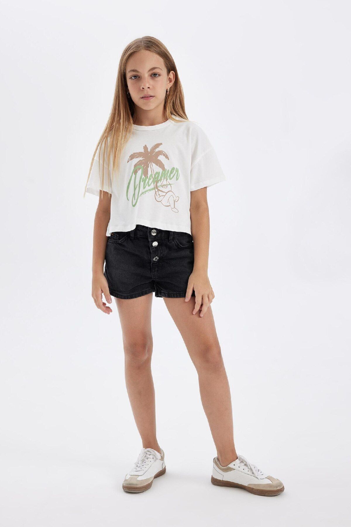 تی شرت دخترانه دفاکتو | C5254A824SM Defacto - Image 4