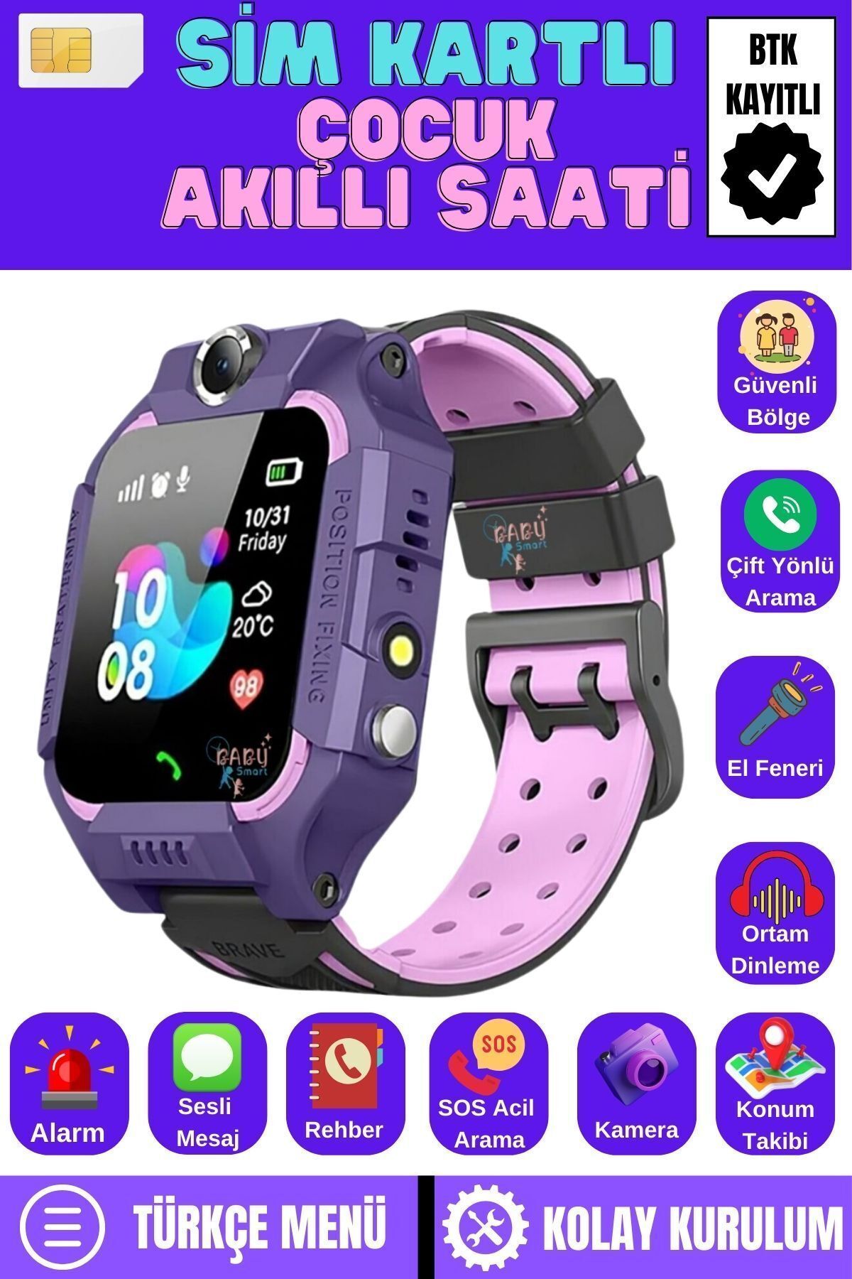 Banlvs smartwatch niños outlet