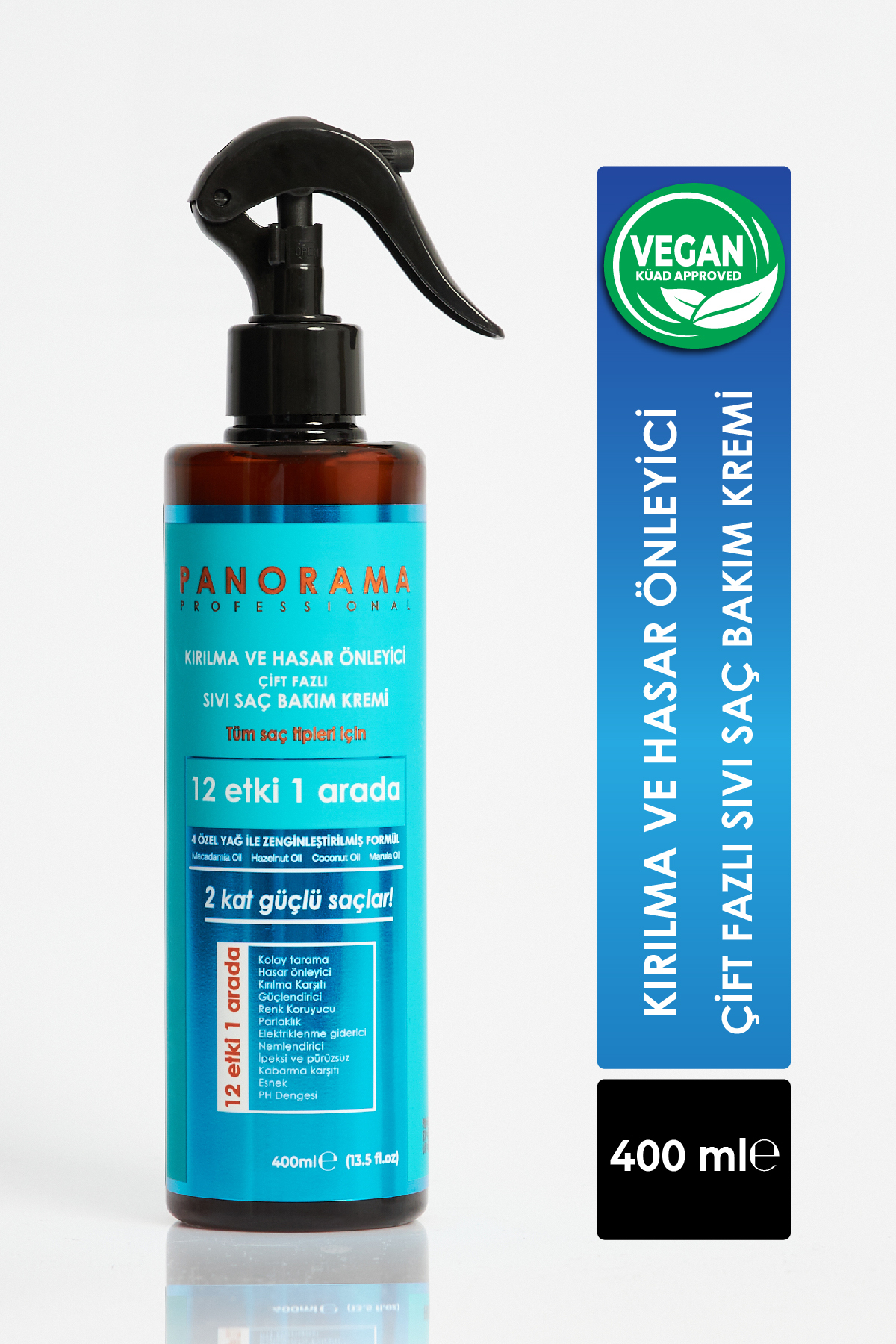 Professional Kırılma Ve Hasar Önleyici Bakım Seti 400 ml Şampuan Sıvı Saç Kremi Saç Yağı Vegan — KH012 — تصویر 5 از 9
