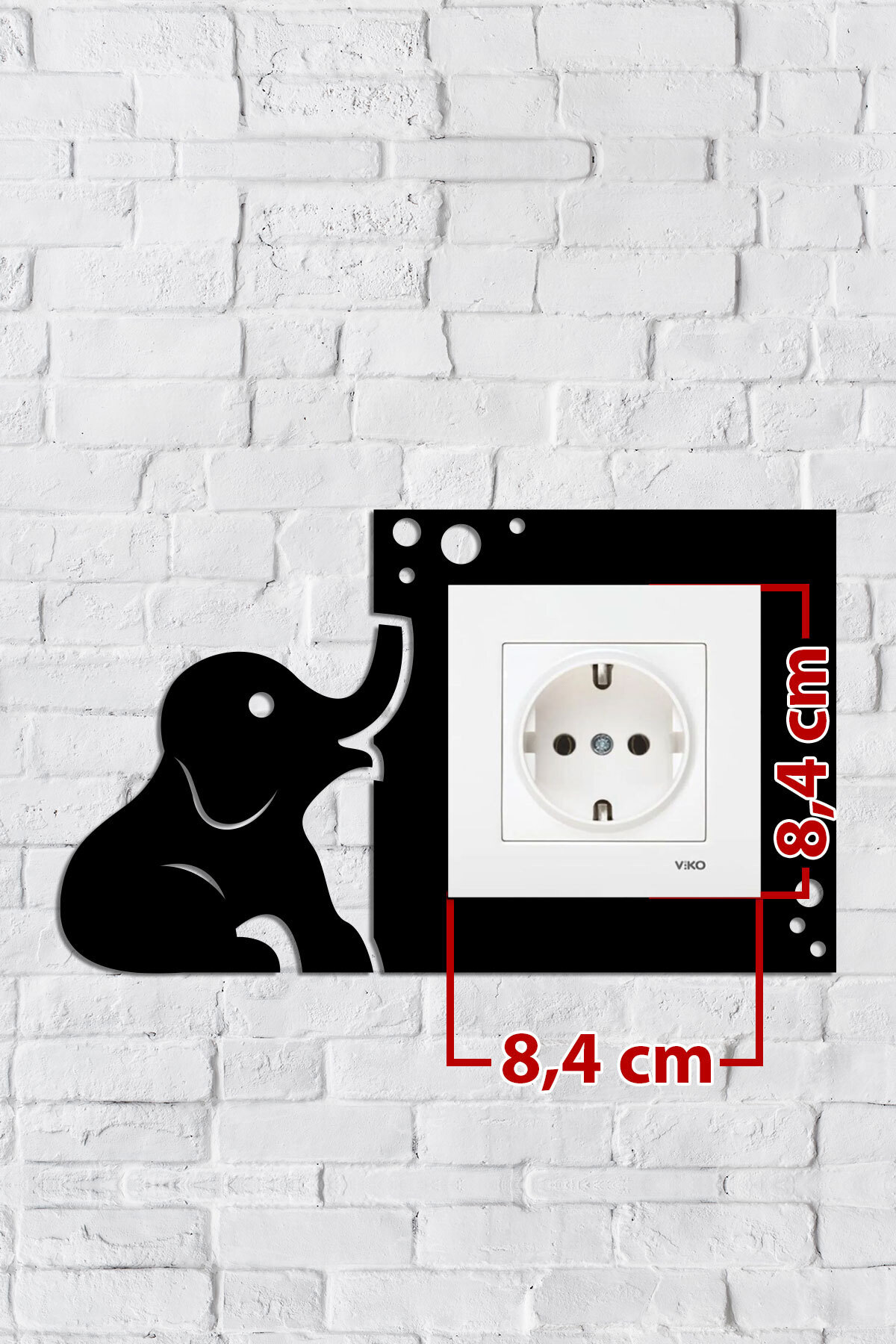 Cute Elephant Design Socket Frame (inner SIZE 8.4X8.4 CM) Decorative Socket-Switch Frame
