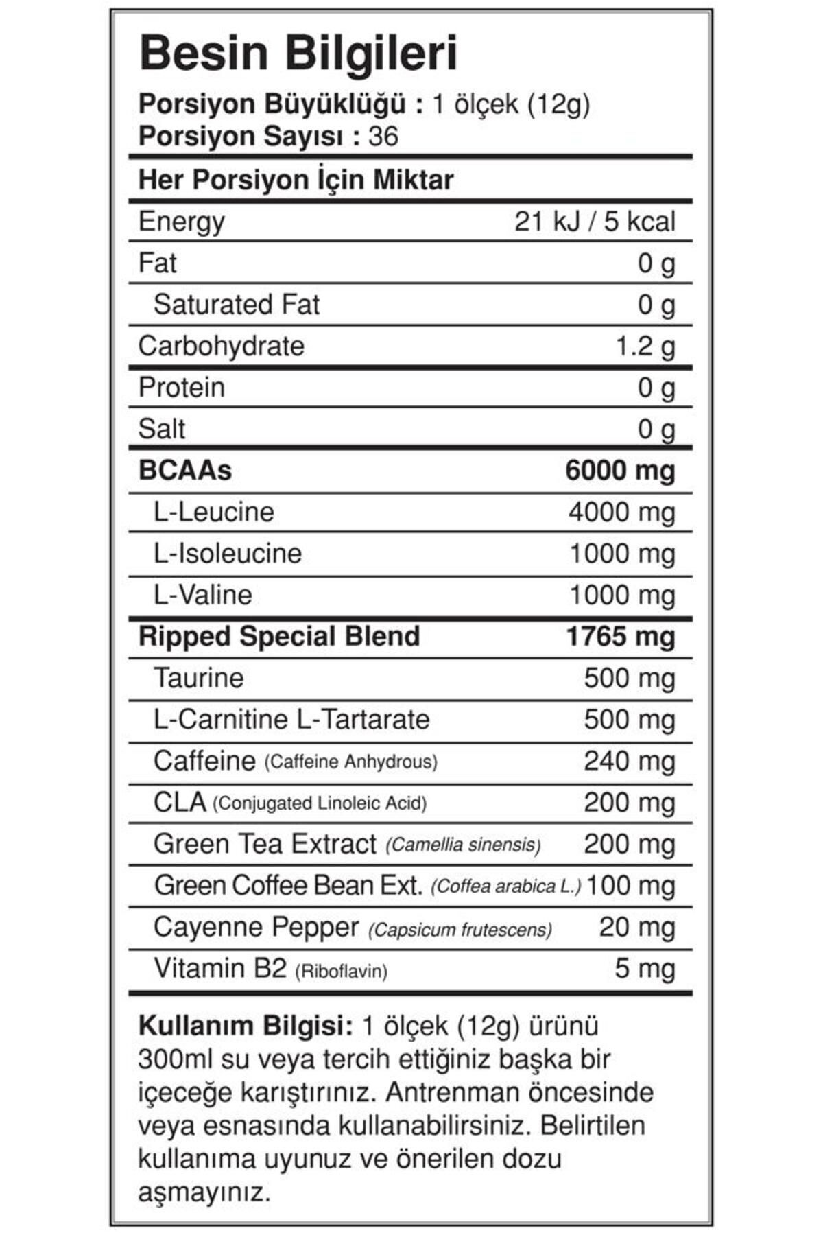 Bigjoy Sports-Bcaapro Ripped Cola Aroma 432g (Bcaa - L- Carnitine - Taurin - Caffeine) Amino Acid 2