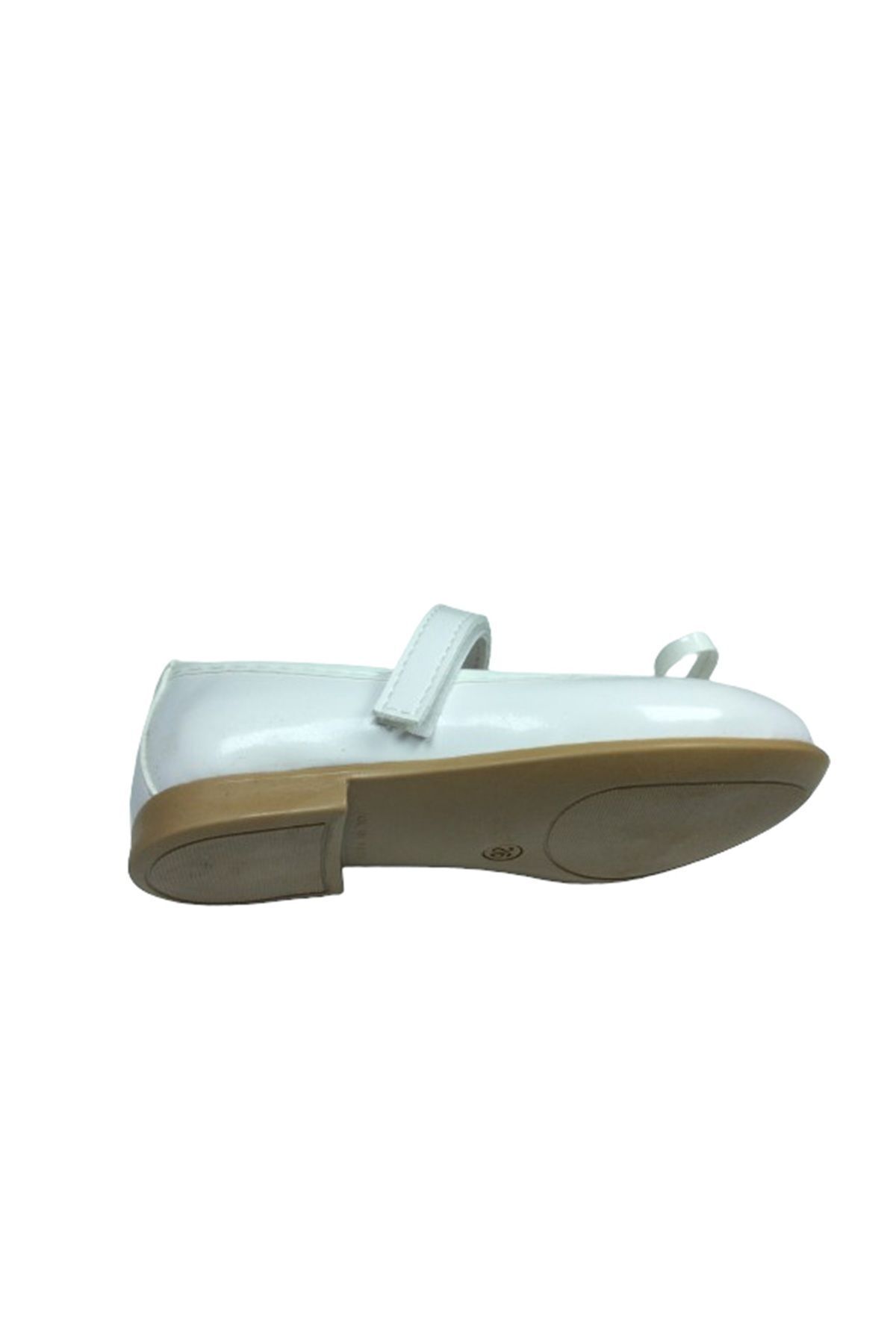 OrtopedikAL-OrthopedicAL1510 YDZ Emt Booties White Patent Leather Ballerinas Whisker Bow Girls' Evening Dress Shoes Fancy 5