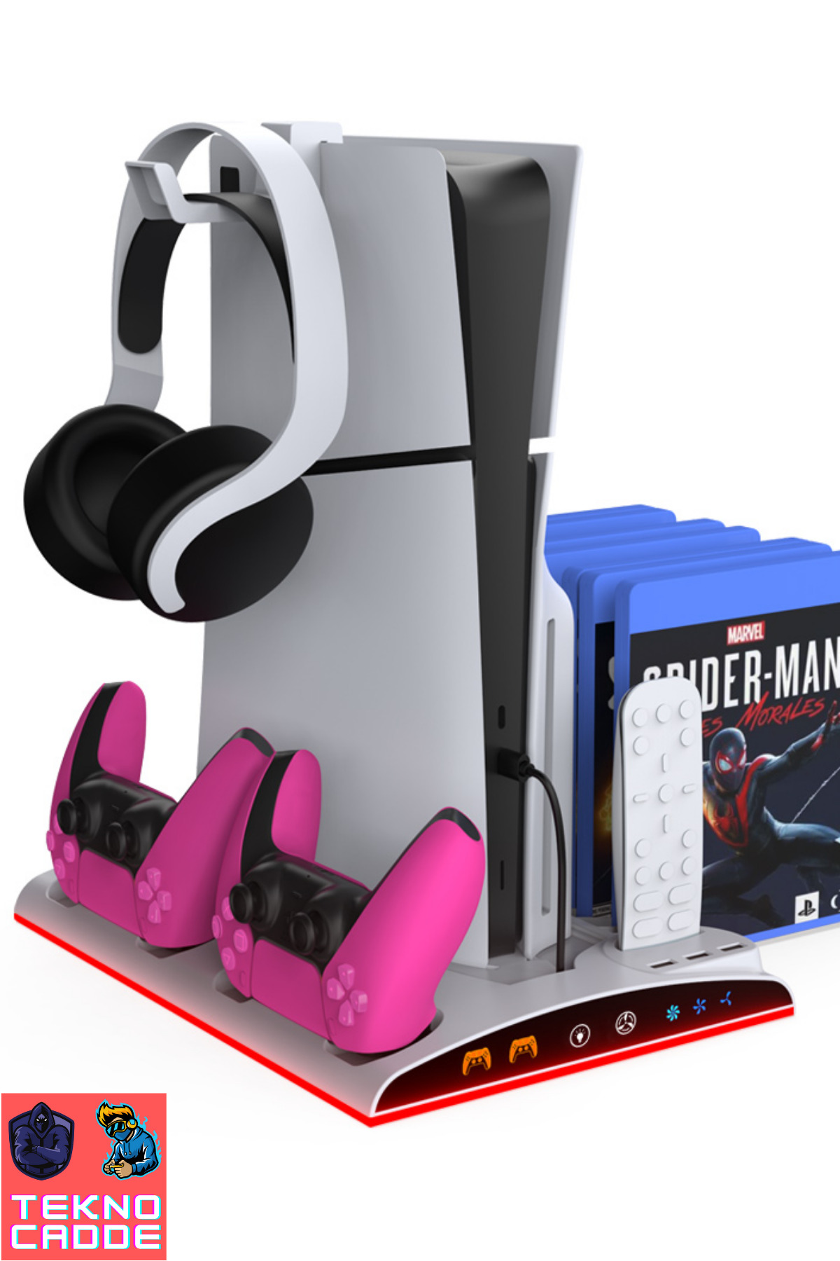 beboncool Tp3570 Ps5 Slim Disk Ps5 Slim Dijital Ps5 Disk Ps5 Dijital Rgb Joystick Şarj Stand Soğutucu Fan