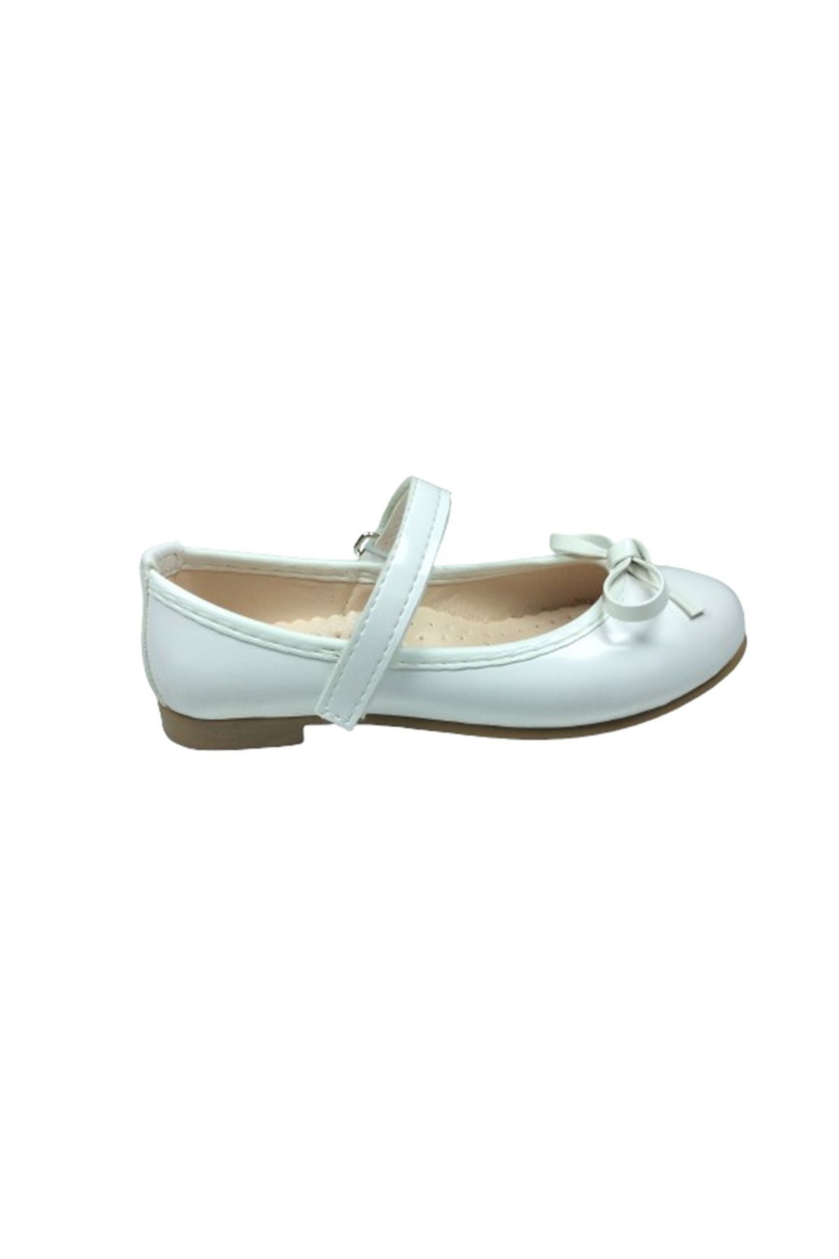 OrtopedikAL-OrthopedicAL1510 YDZ Emt Booties White Patent Leather Ballerinas Whisker Bow Girls' Evening Dress Shoes Fancy 2