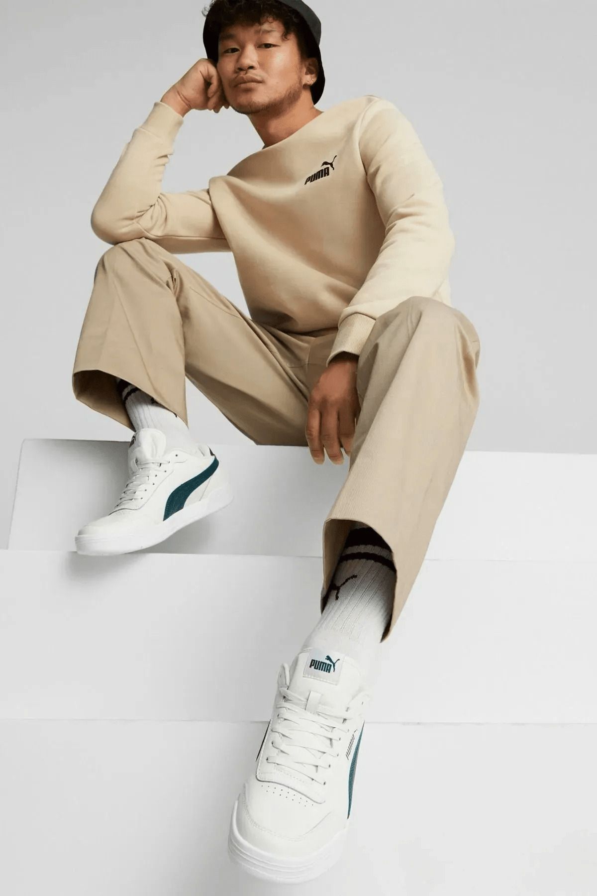 کفش ورزشی زنانه-مردانه - Caracal Vaporous Grey-Varsity Green -