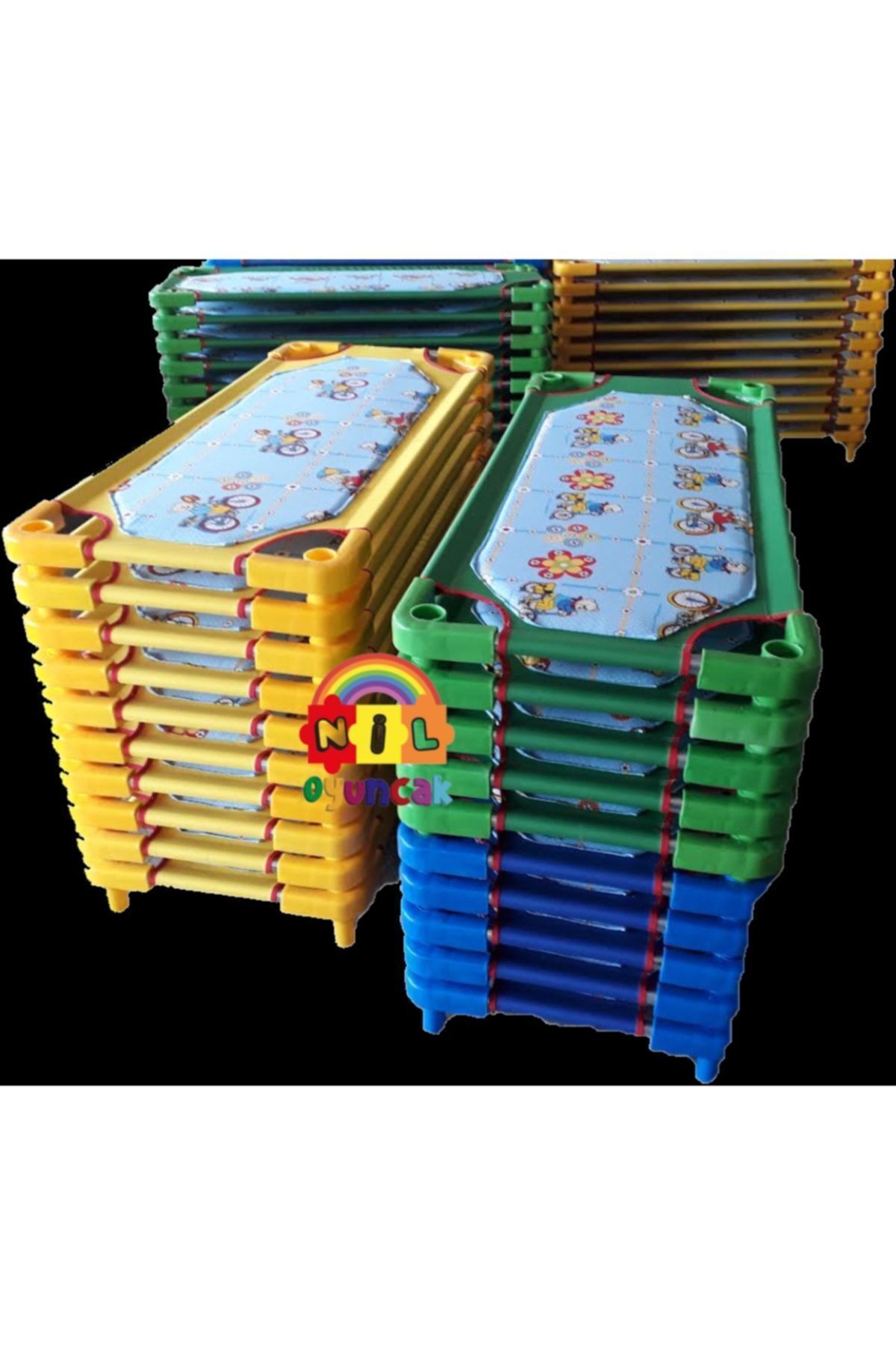 niloyuncak 10 Adet Anaokulu Ve Kreş Kampet Yatak - Kullanıma Hazır (SÜNGERLİ)