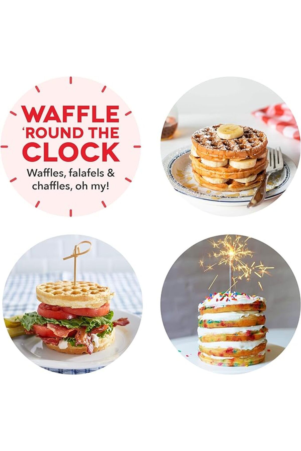 Dash-Mini Waffle Maker, Paninis, Hash Browns, & Other On the Go Snacks, Non-Stick Sides, 4Inch, Aqua 5