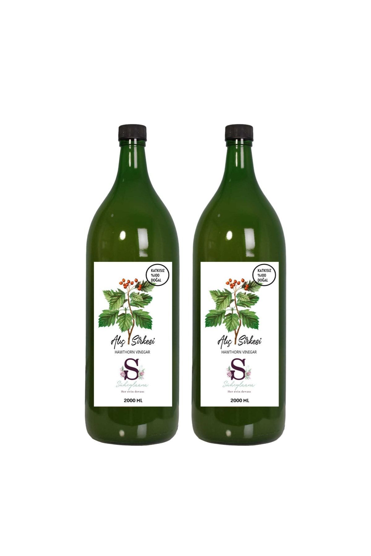 Doğal Alıç Sirkesi 2 Adet 2000 Ml