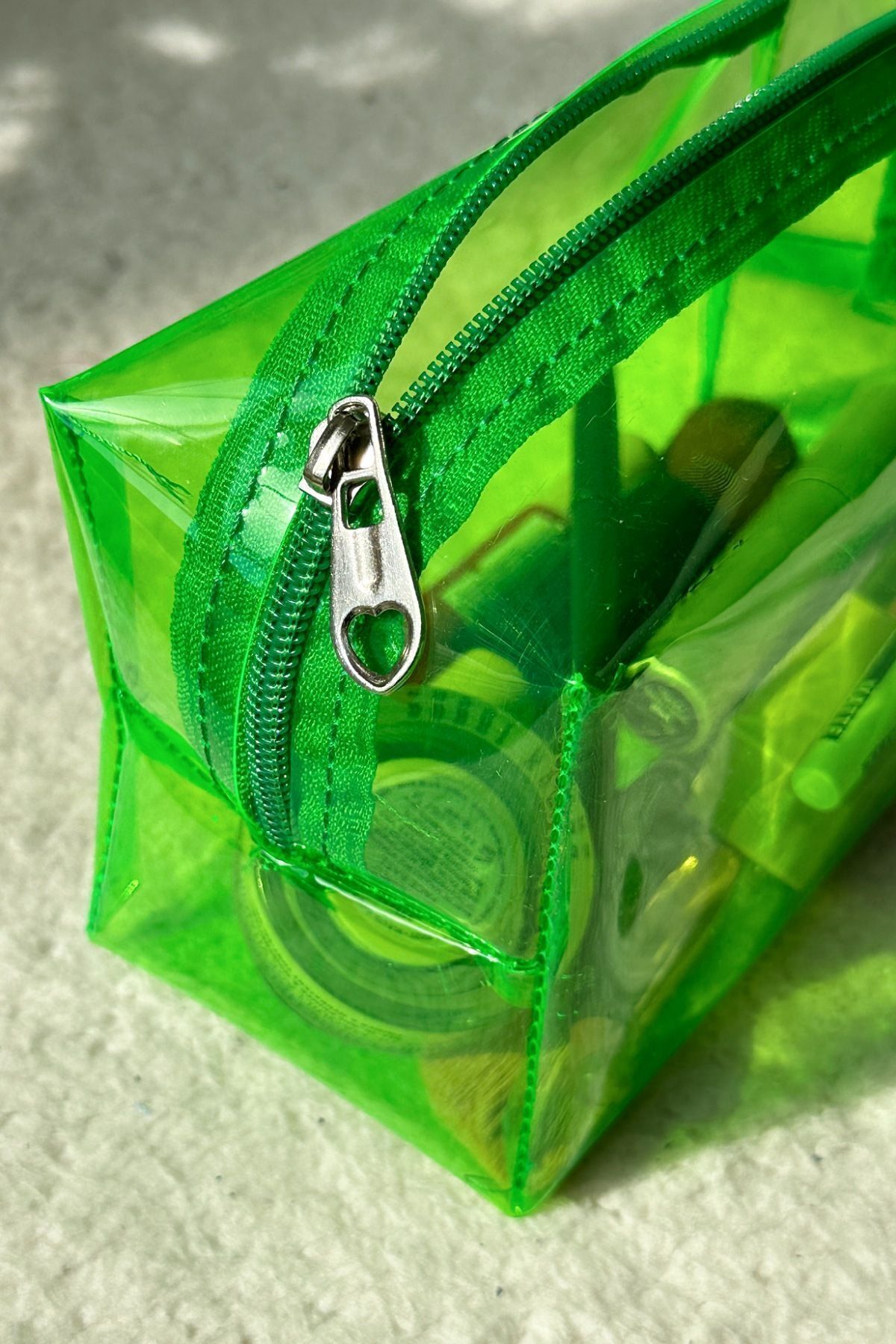 Neon green makeup bag 2025