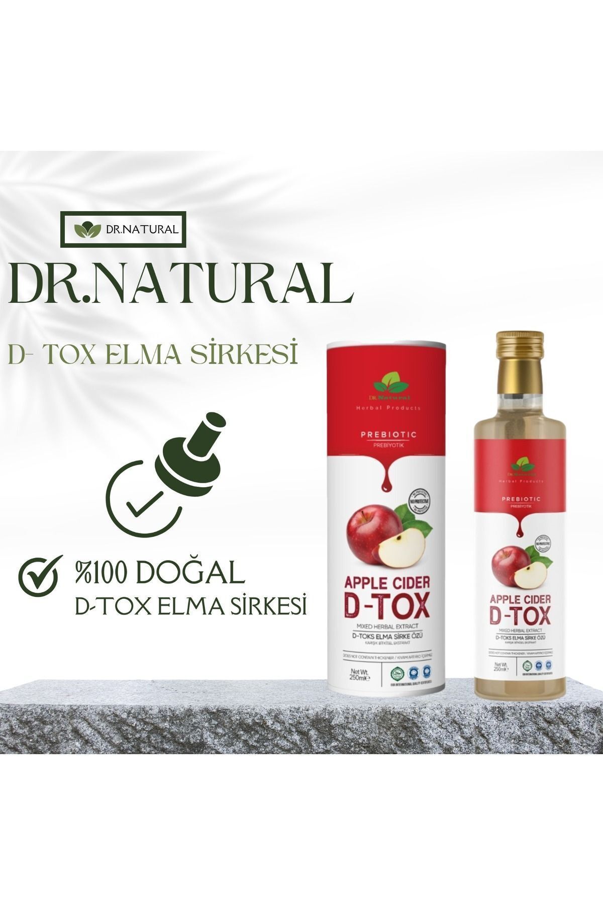 Elma Özlü Prebiyotik Sirke Detox Sirkesi 250 ml