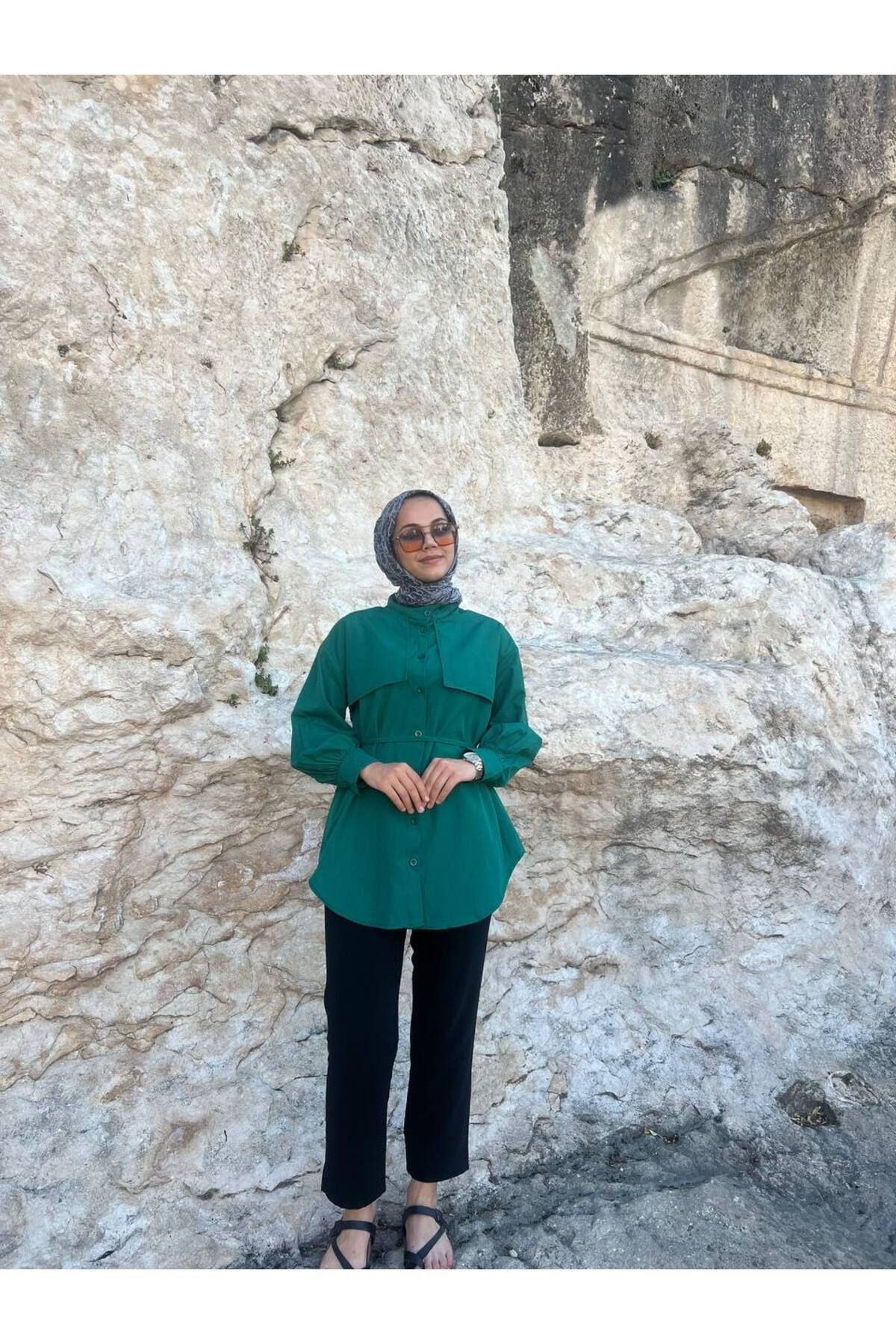 RÜZGARLIKLI BELİ BAĞCIKLI TUNİK