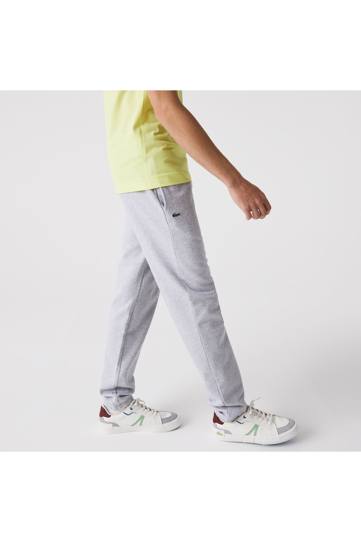 شلوار گرمکن خاکستری مردانه لباس متناسب با ورزشی شش Lacoste
