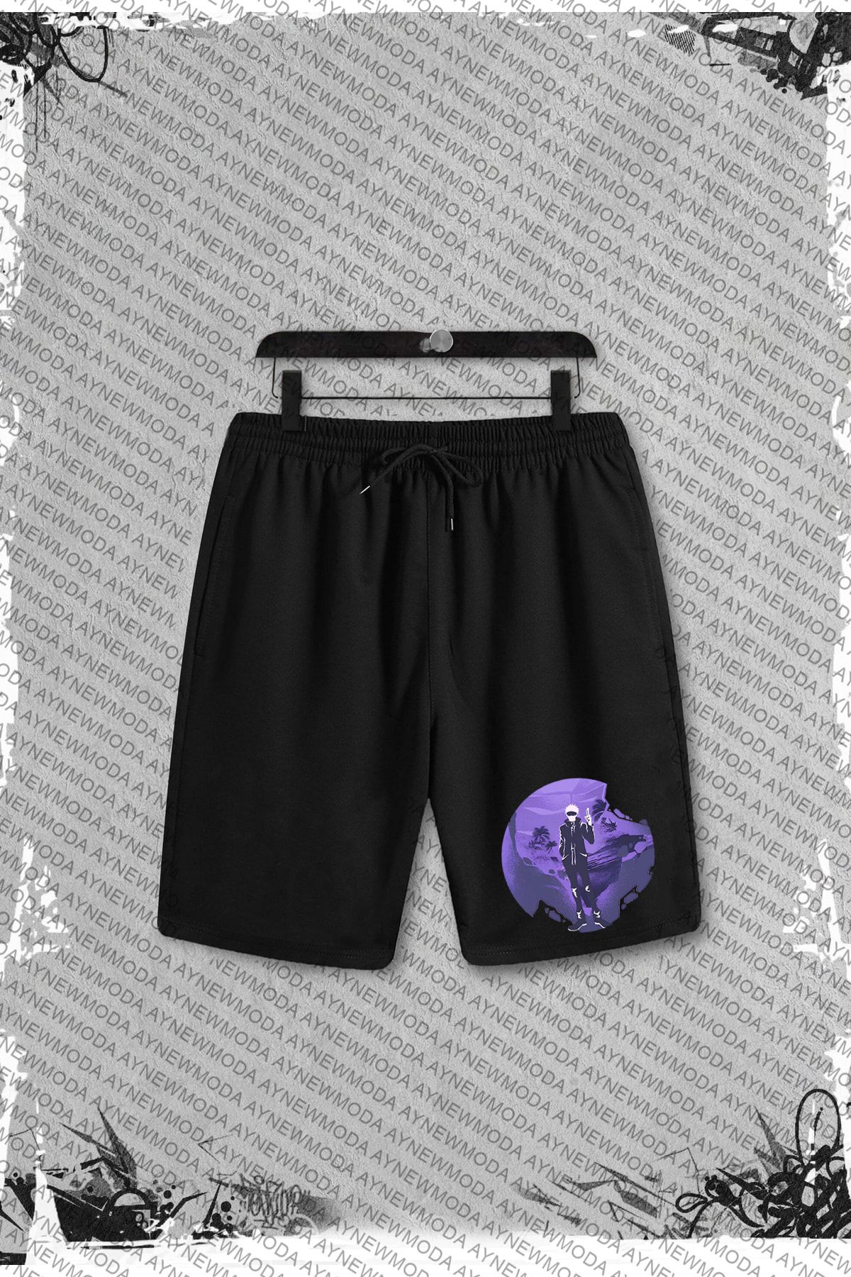 PENTHİLUS-Gojo Satoru Jujutsu Kaisen Anime Printed Suit Set 3