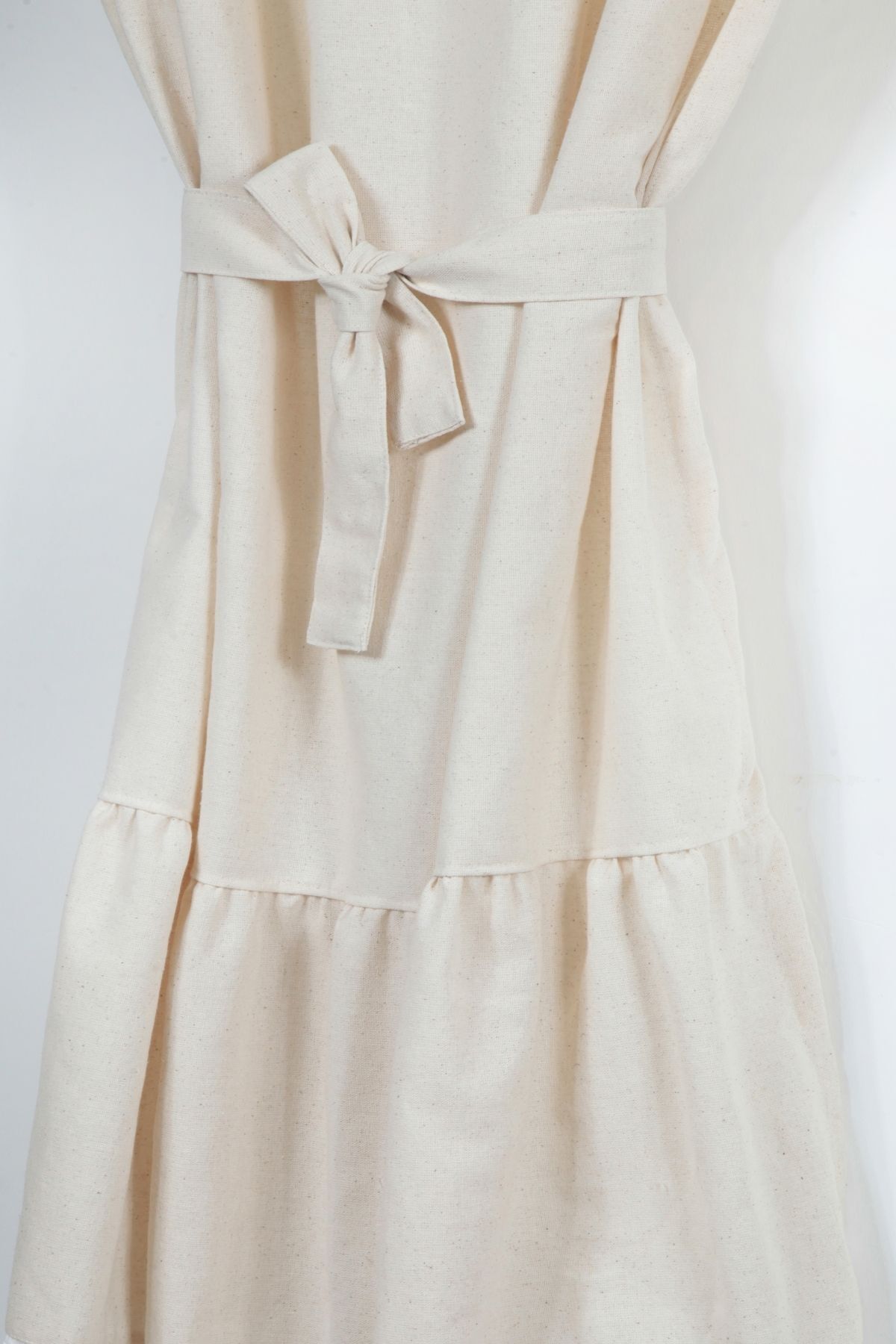 cotton maison-Perdele vintage cu o singură aripă, culoare crem 3