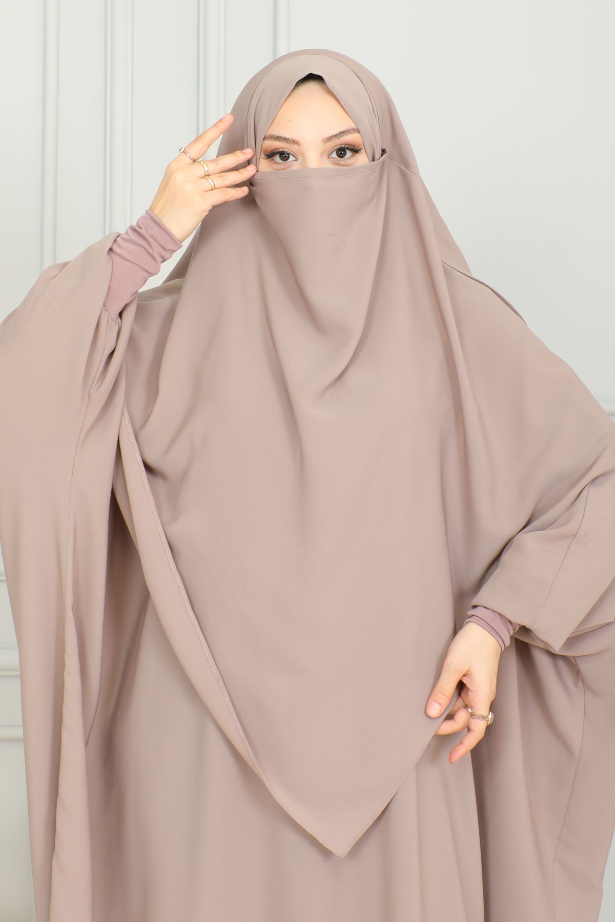 HATİCEATABEYLİBUTİK-PRACTICAL TIED FOLDED SILK SUFLE 7