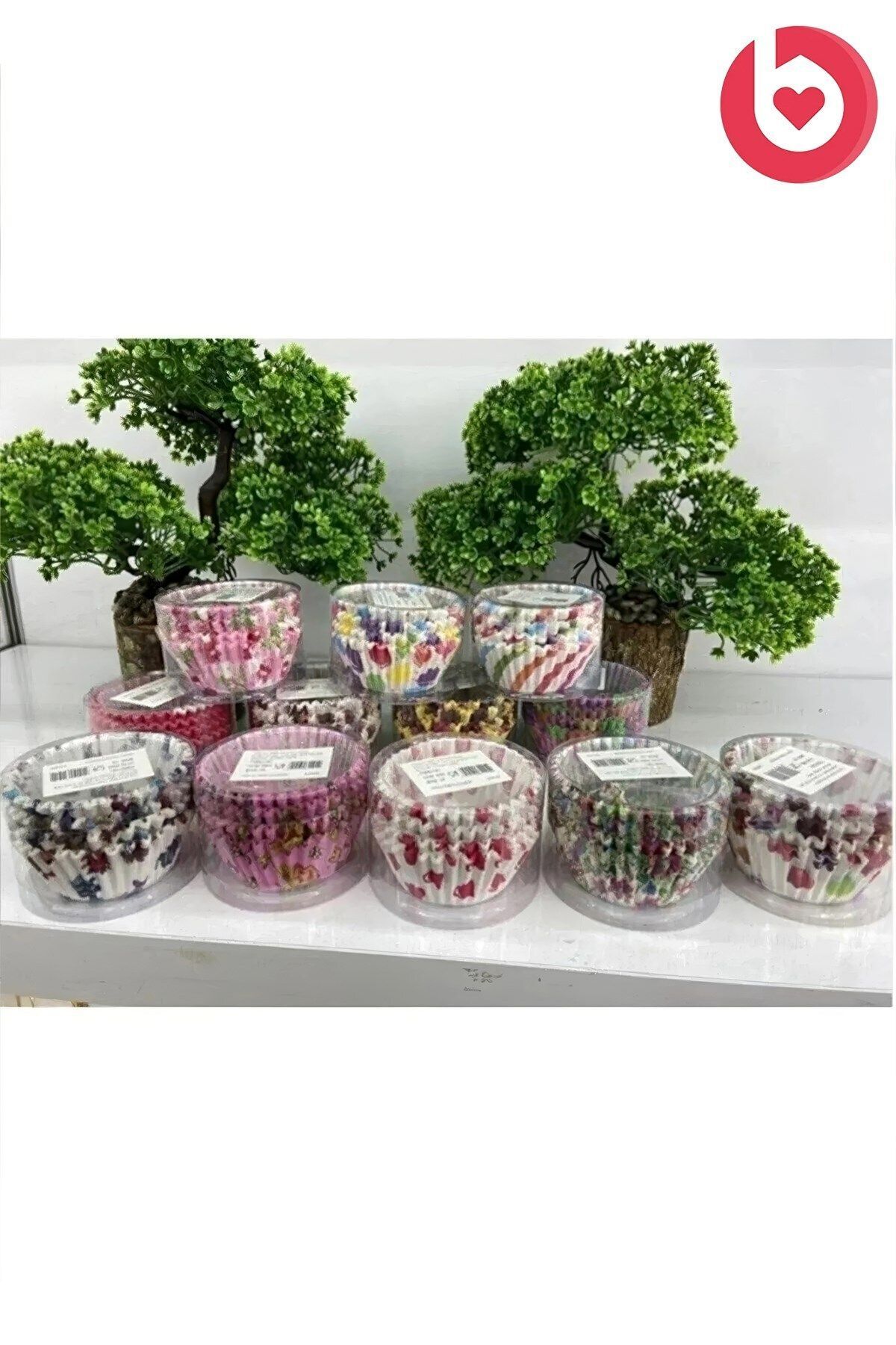 Bayev-100 Pieces of Patterned Cake and Cookie Muffin Paper 4