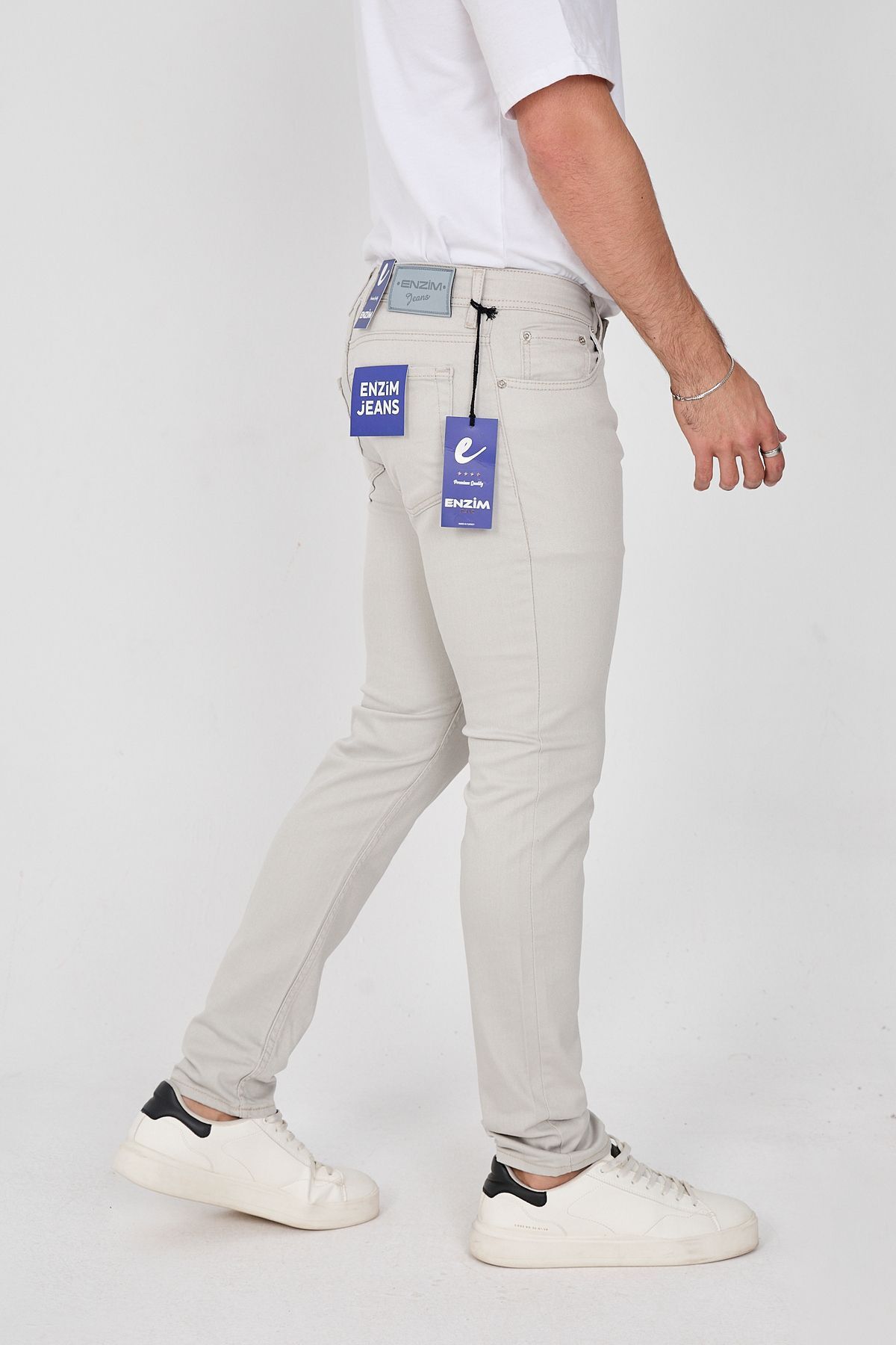 شلوار مردانه خاکستری ENZİM JEANS | Çakır اورجینال - تصویر 4