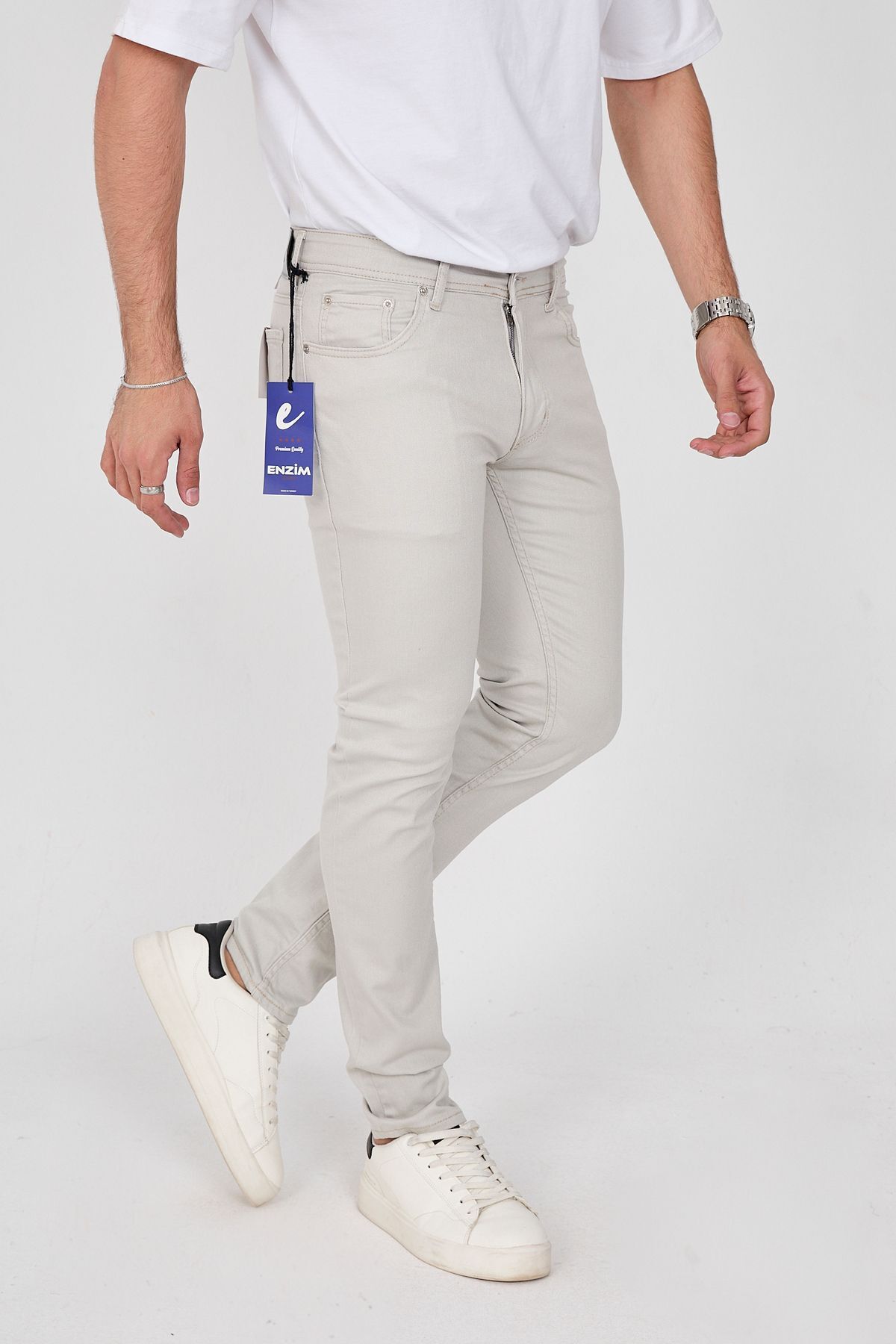 شلوار مردانه خاکستری ENZİM JEANS | Çakır اورجینال - تصویر 3