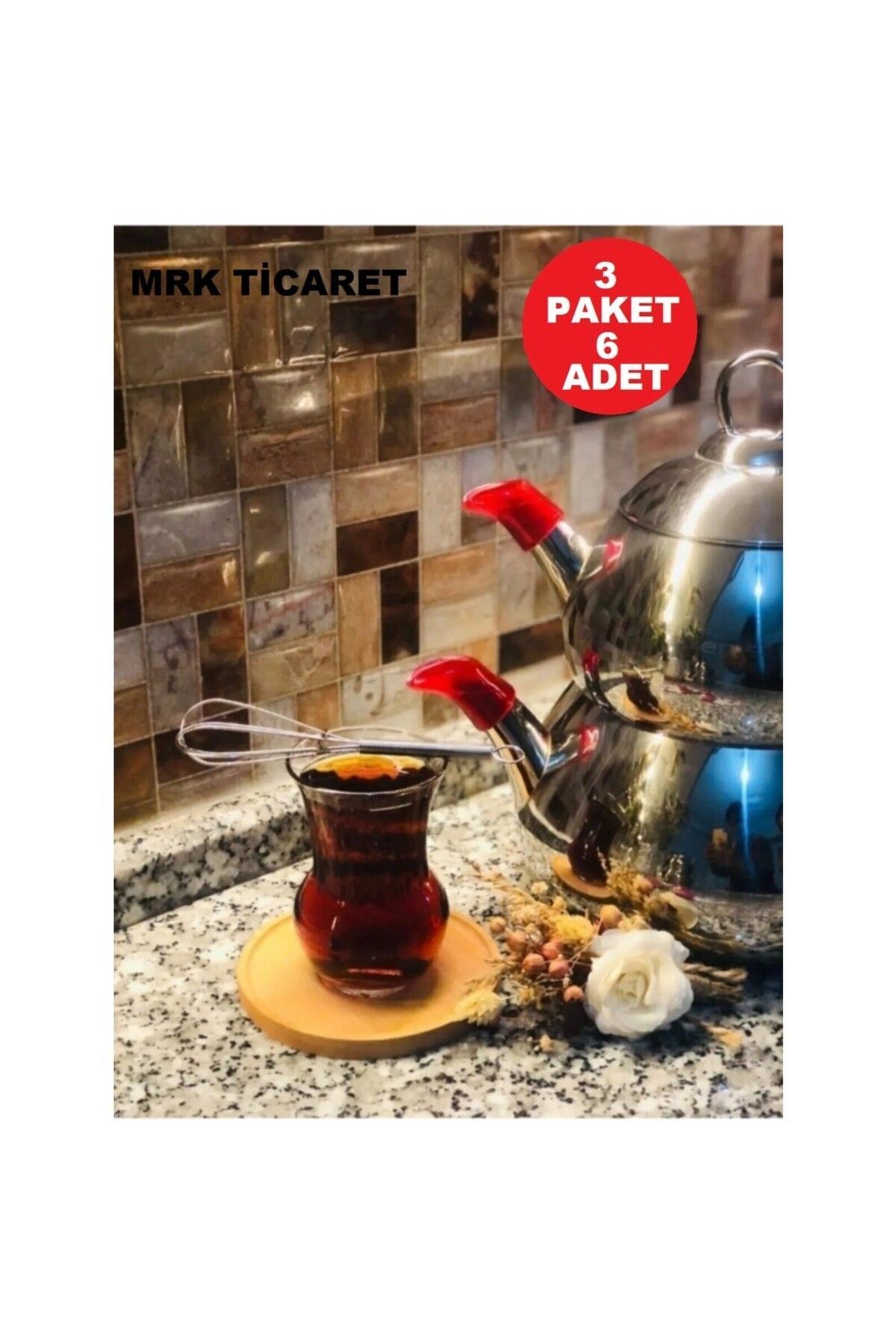 MRK TİCARET MRK Çaydanlık Sızdırma Önleyici Aparat Çaydanlık Sızdırmatik 3 Adet