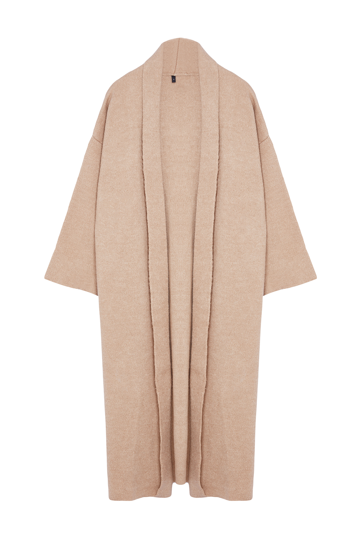 Trendyolmilla  Bej Yumuşak Dokulu Kalın Basic Kaban Görünümlü Triko Hırka TWOAW25HI00097 - Görsel 6