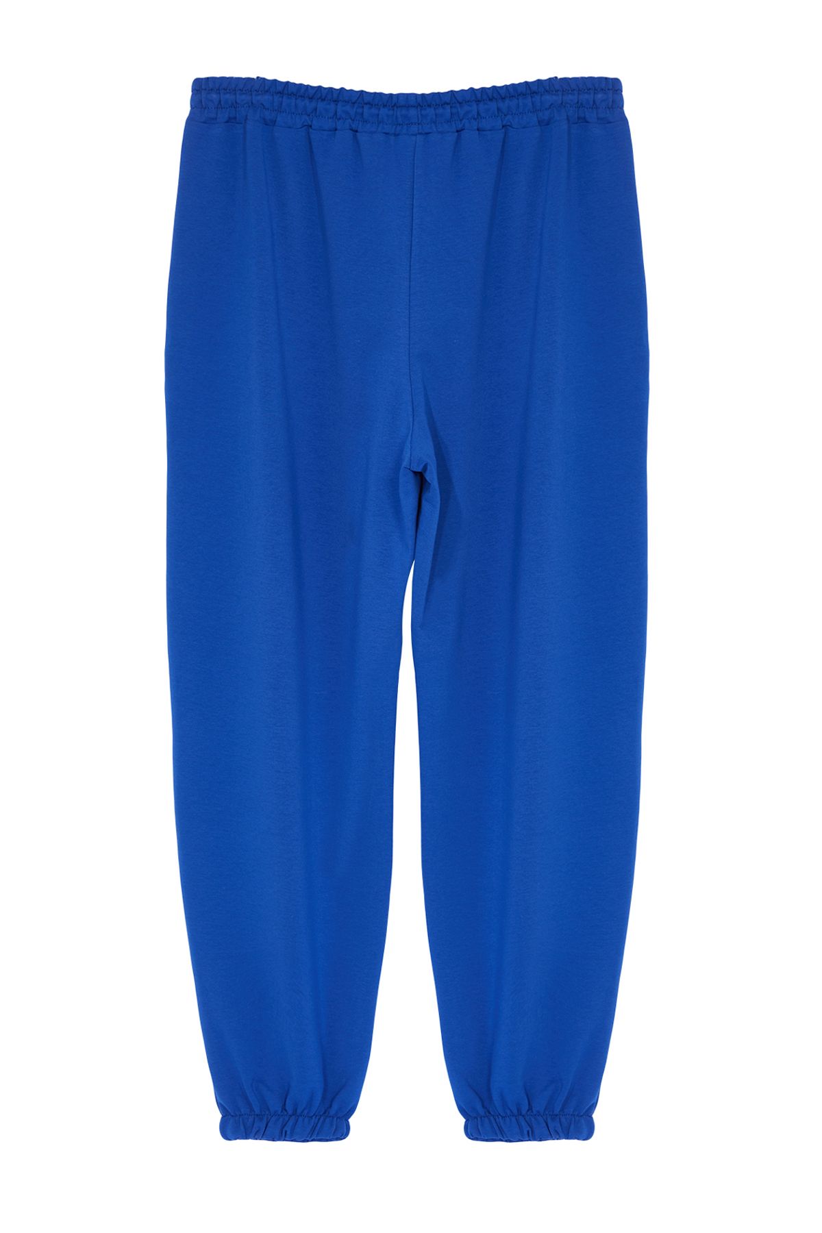 Trendyol Curve-Tepláky Indigo Jogger Elastic Leg Knitted Plus Size Tbbss22Ea0065 14