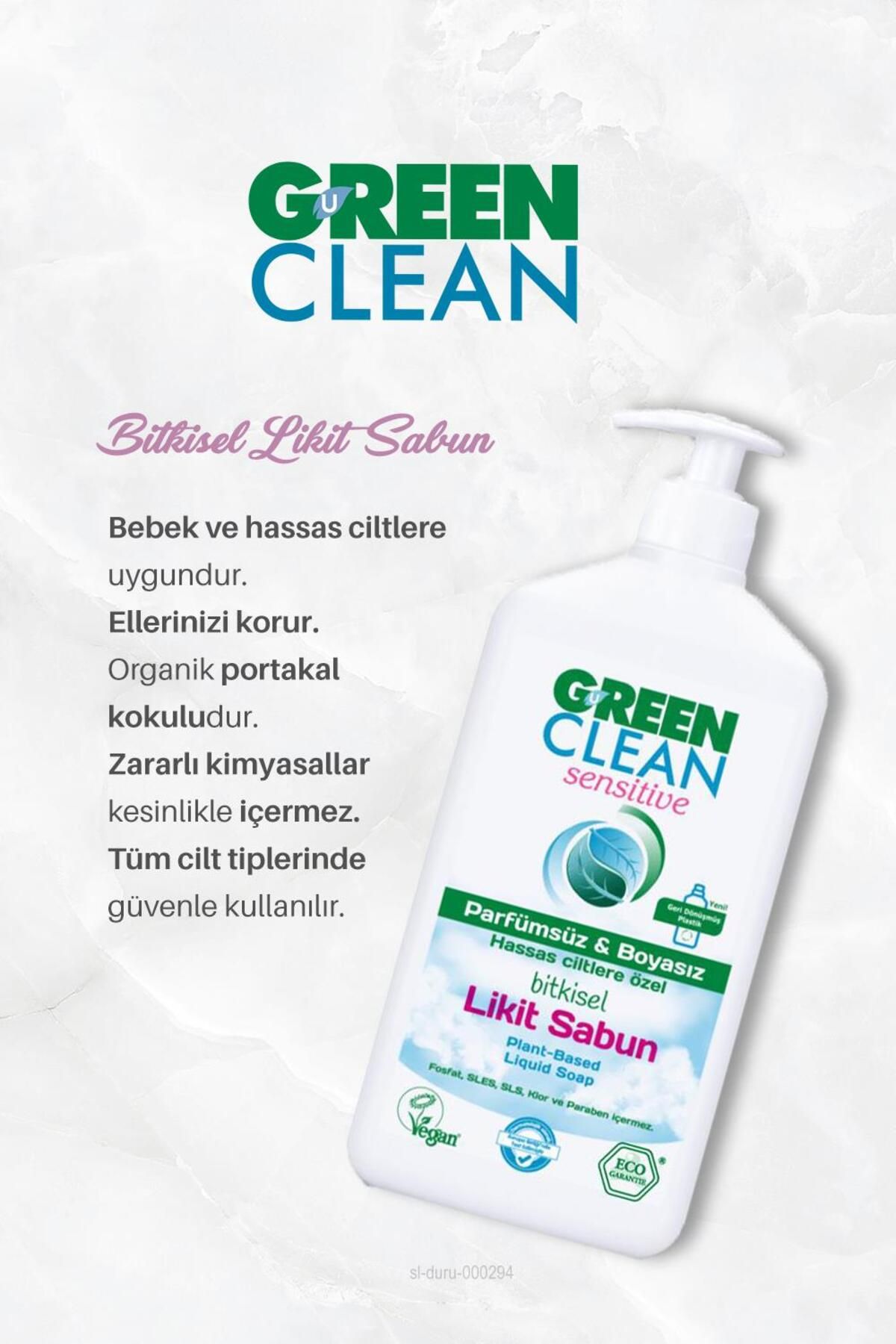 خرید صابون مایع گیاهی 4 پی 3 500 میلی لیتری Green Clean